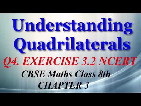 Understanding Quadrilaterals - Maths Class 8th - Ex 3.2 - Q4 - Chapter 3 - NCERT - CBSE