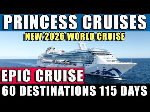 EPIC Coral Princess 131-Day Circle Pacific Cruise in 2026!