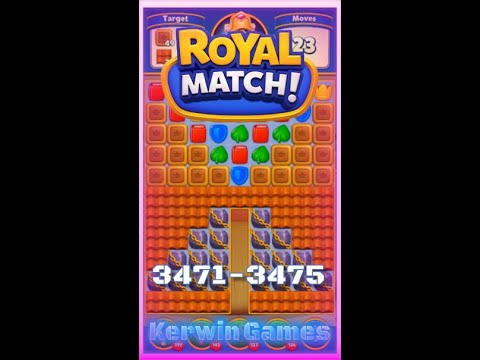 Royal Match Level 3471 3472 3473 3474 3475 - No Boosters Gameplay