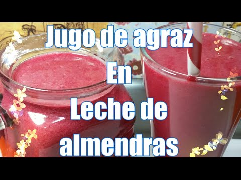 🔴CÓMO  hacer Jugo de AGRAZ -en leche de ALMENDRAS👏🏾 #AGRAZ subir DEFENSAS