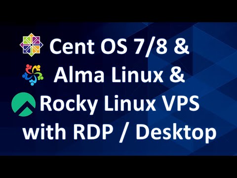 CentOS 7 VPS & AlmaLinux / Rocky Linux & CentOS Stream on the SAME VPS by Contabo with RDP