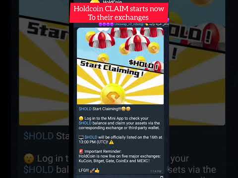 HOLDCOIN AIRDROP CLAIM TO THEIR EXCHANGES WALLET