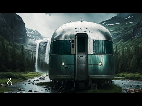 Heavy Rain On Airstream Camper 🌲 Black Screen | 12 Hours | Sleep In Series