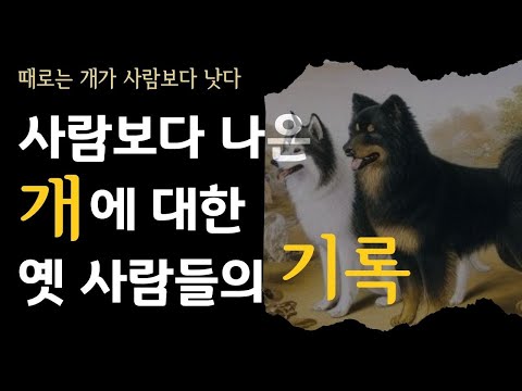 개에 대한 옛 사람들의 기록, 교양으로 읽는 인문 도서, 때로는 개가 사람보다 낫다