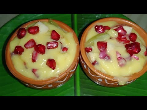 Fruit Custard|custard recipe | fruit custard recipe | fruit salad with custard recipe