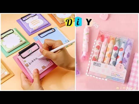 Cute Stationery / How to make stationery / DIY stationery / Handmade stationery / School supplies