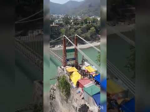 Laxman jhula bridge broken.