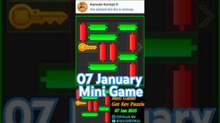 Hamster Kombat Today's 07 January Mini Game Get Key Puzzle