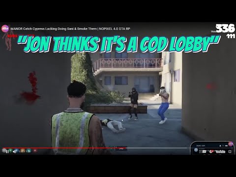 AbbottJake Reacts to Manor Catching Cypress Lacking at Sani & Smoke Them | NoPixel 4.0 GTA RP