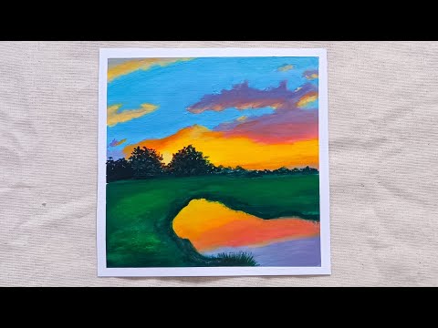 Landscape Painting || Acrylic Painting for Beginners