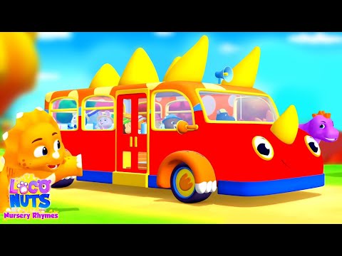 Wheels On The Bus Dino Safari, Vehicle Rhymes And Kids Songs