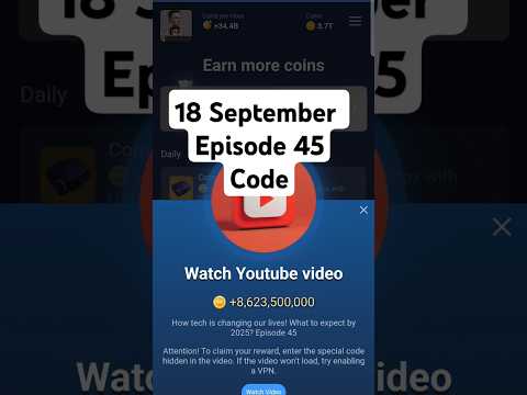 X Empire video code today 20 September | Episode 47 | musk empire YouTube code today