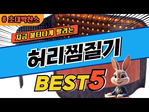 2024 초대박 찬스 허리찜질기 추천 대박 가성비 베스트5! 후기 비교