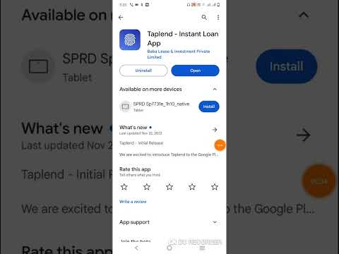 Taplend - Instant Loan App//Only Aadhar & Pan Card se loan