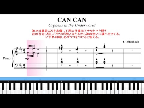 【天国と地獄】ピアノ楽譜　曲名はわからないけど聴けばわかる曲