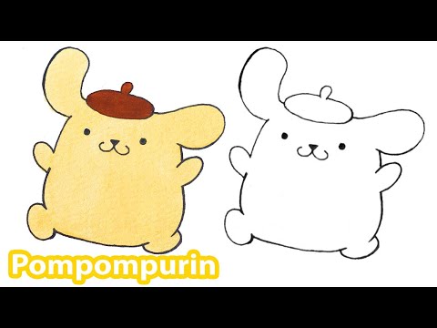 How to draw Pompompurin from Sanrio💛