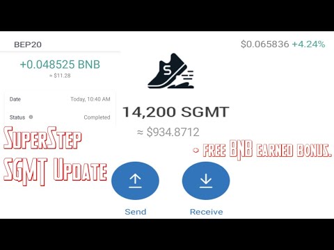 SuperStep Airdrop Update | SGMT listing & how to withdraw SGMT token | SGMT review + free bnb earn