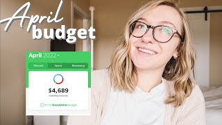 budget with me: april 2022 | april budget + reset, first budget as homeowners!