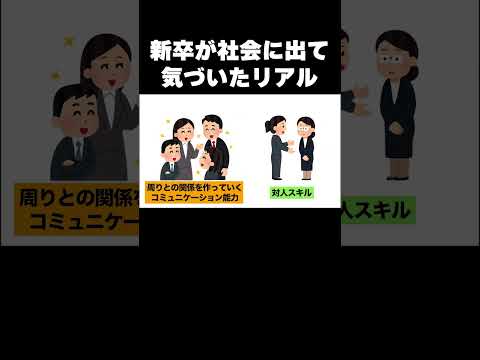 新卒が社会に出て気づいたリアル