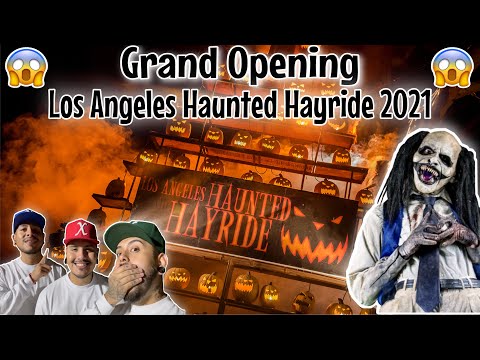 Los Angeles Haunted Hayride 2021 Grand Opening W/ My Boyfriends😱 Mazes And Hayride Walkthrough 🎃❗️