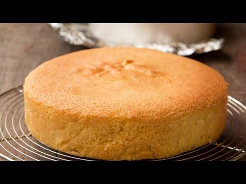 Easy vanilla sponge cake without oven / How to make basic sponge cake / plain sponge cake