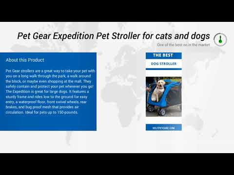 Pet Gear Expedition Pet Stroller for cats and dogs