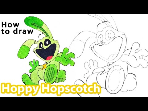 How to draw Hoppy Hopscotch | Project Playtime Smiling Critters