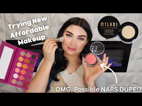 FULL FACE of AFFORDABLE MAKEUP *NEW* Drugstore releases + Boxycharm  Essence Blush Milani Powder