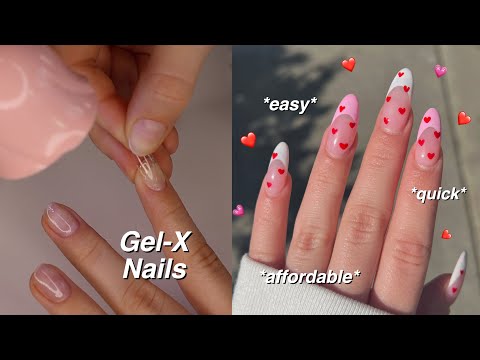 how to create simple valentine’s day nails💗