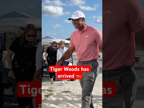 Tiger Woods has arrived at the Hero World Challenge 👏