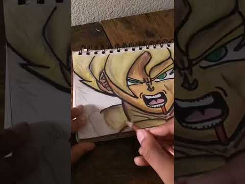 Drawing SSJ Goku!! (Time lapse)