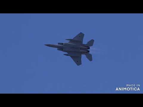 岐阜基地　F15　2月度  機動飛行訓練   2024.02.16　JASDF Gifu Air Base F-15 Aerial Demonstration practice