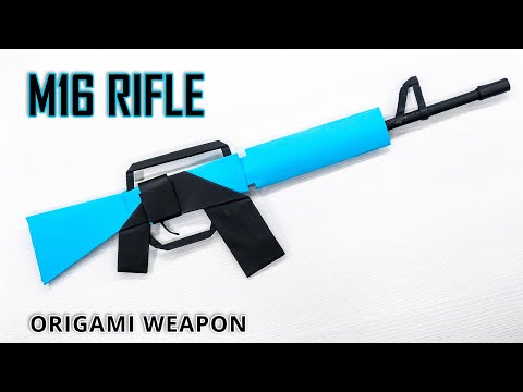 Crafting an Origami M16 - Learn to Fold a Paper Weapon Replica!