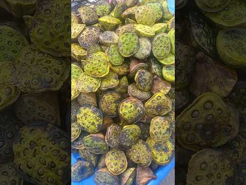 #Lotus fruit selling in street#streetfoodvideos#viralshort#short #youtube