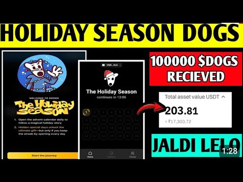 Dogs season 2 Start Dogs airdrop holiday | The  Holiday Season Dogs With High Rewards