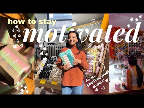 how I stay creatively ✨motivated✨ as a small business owner //crafting, packing orders, vlog