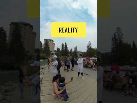 Lake Louise Expectation vs Reality #360video #vr #shorts