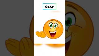 clap |Clapping |action words|learn action words | action words Vocabulary #colorsfortoddlers #shorts