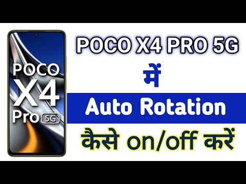 Poco X4 Pro 5G Mobile में Auto Rotate on/off Kare || How to Apply Auto Rotate in Poco X4 Pro Mobile