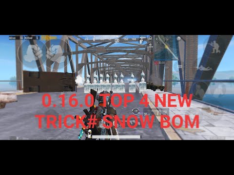 PUBG MOBILE WINTER MOD 0.16.0 TOP 4 TRICK#SNOW BOMBS TRICKS