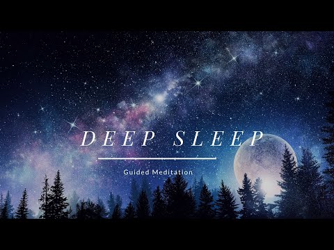 Deep Sleep Guided Meditation -Spoken with Music - Guided Meditation Insomnia Sleeping