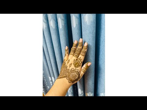 Elegant Mehedi Design Art for Back hand || S M Beautiful Moment