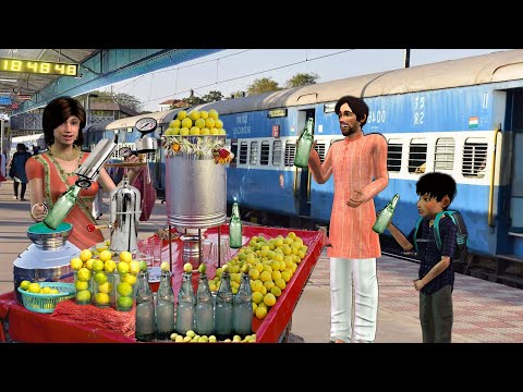 Lemon Soda Railway Station Tasty Soda Indian Street Food Hindi Kahani Moral Stories New Comedy Video