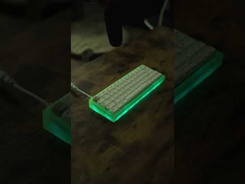 Weird sounding glow board! #keyboardasmr #customkeyboard #keyboardsoundtest #shorts #keyboard