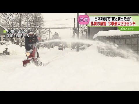 イブに「こんな贈り物」　雪かきにうんざり　今季最大…積雪２９センチの札幌　もう「春が来て」