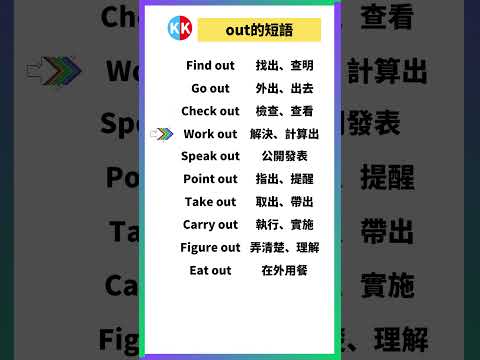 【零基礎英文短語】out短語 #英文  #英文短語 #常見短語 #基礎英文短語 #跟讀英文單詞 #英文聽力