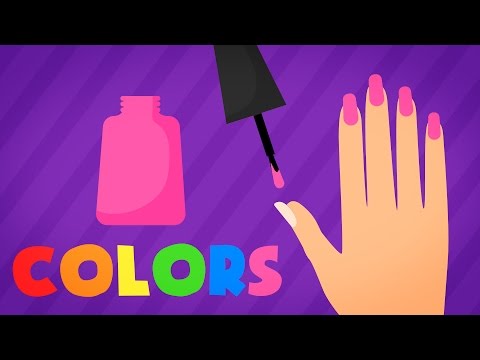 COLORS FOR KIDS | Learn Colors by Painting Nails