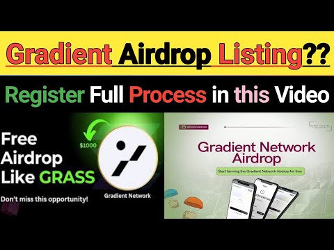 Gradient Airdrop Join & Listing || How to Join and Work in Gradient || how to Participate gradient