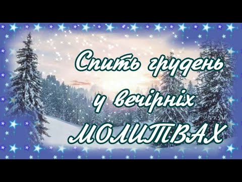 СПИТЬ ГРУДЕНЬ У ВЕЧІРНІХ МОЛИТВАХ Неймовірно чудова музика Андрія Обідіна!